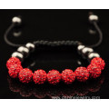 10mm Shamballa Bead Jewelry With Crystal Pave Beads Bracelet